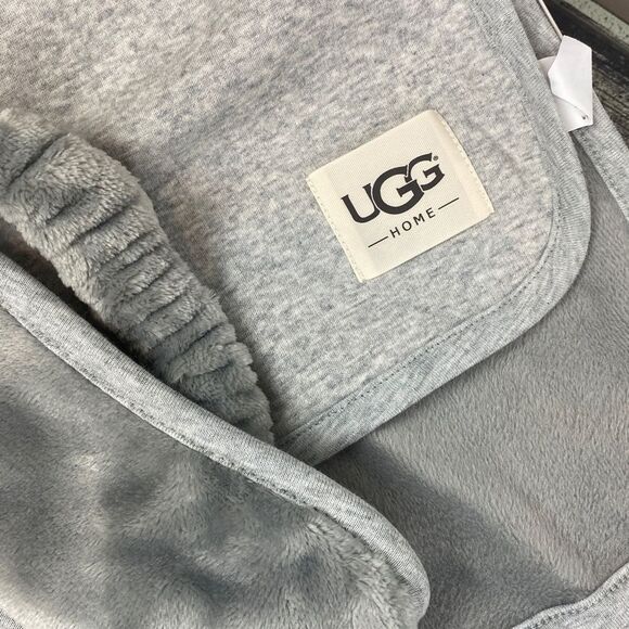 Ugg Gray Blanket & Fuzzy Eye Mask Box Set NEW - Picture 4 of 5